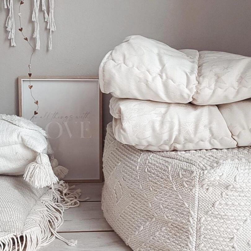 Unterbett aus Schafwolle